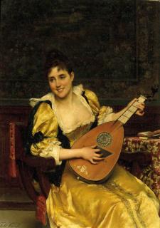 Tito Conti - Playing the lute