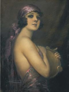 Tito Corbella - Giovane Donna Con Tamburello