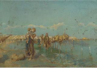 Tito Pellicciotti - A Kiss By The Lobster Pots, The Bay of Naples