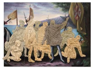 Titus Kaphar - Columbus Day Painting