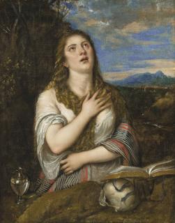 Tiziano Vecellio, Called Titian - The Penitent Magdalen