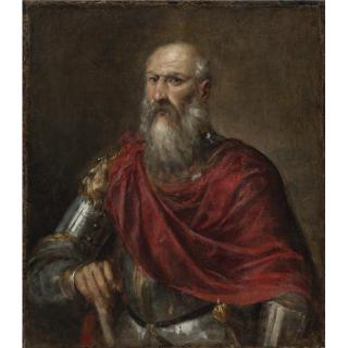 Tiziano Vecellio - Portrait Of An Admiral, Probably Francesco Duodo (1518-1592), Half Length, Wearing Armour