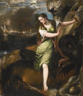Tiziano Vecellio - Saint Margaret