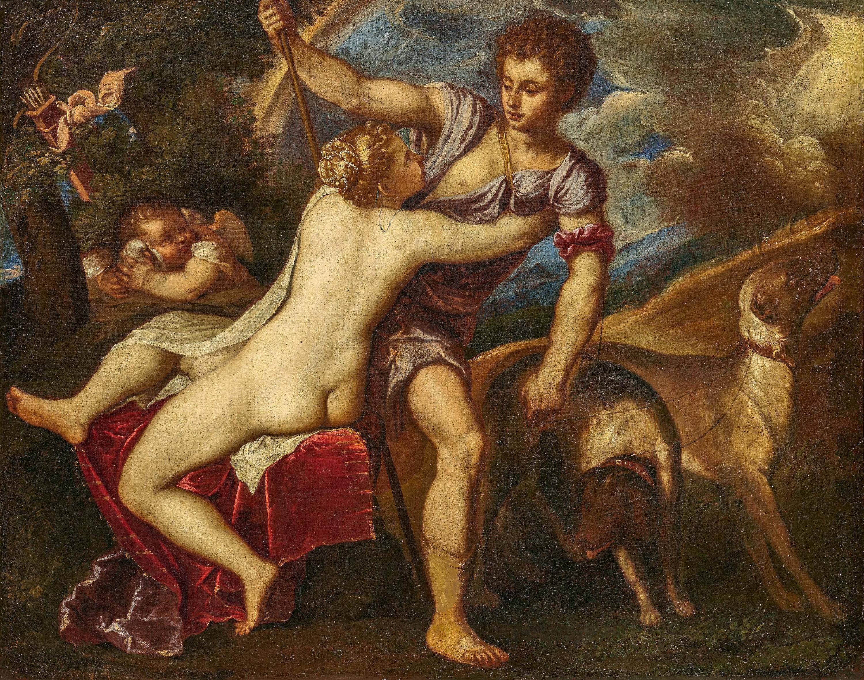 Tiziano Vecellio - Venus und Adonis.