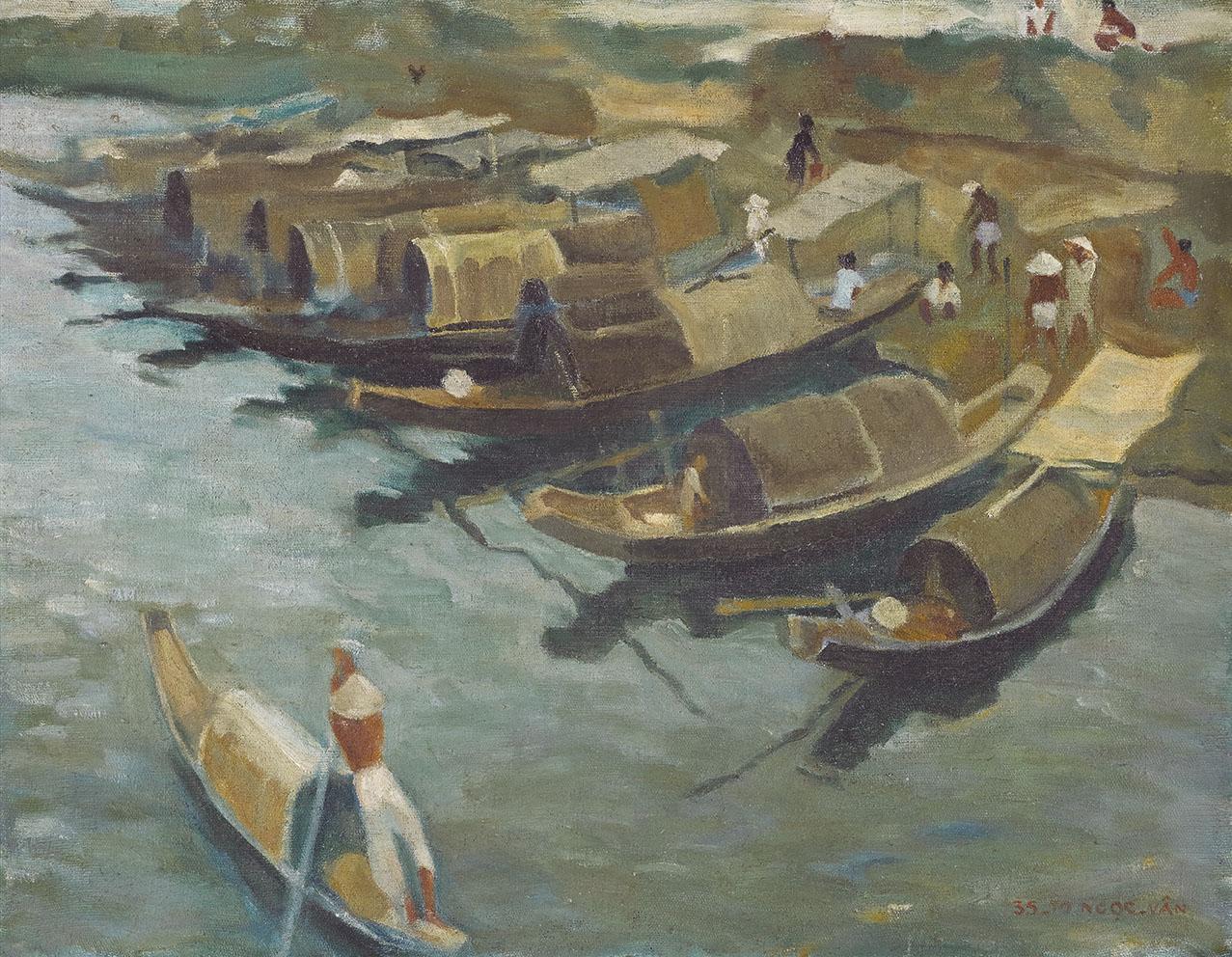 To Ngoc Van - Boats on the Perfume River