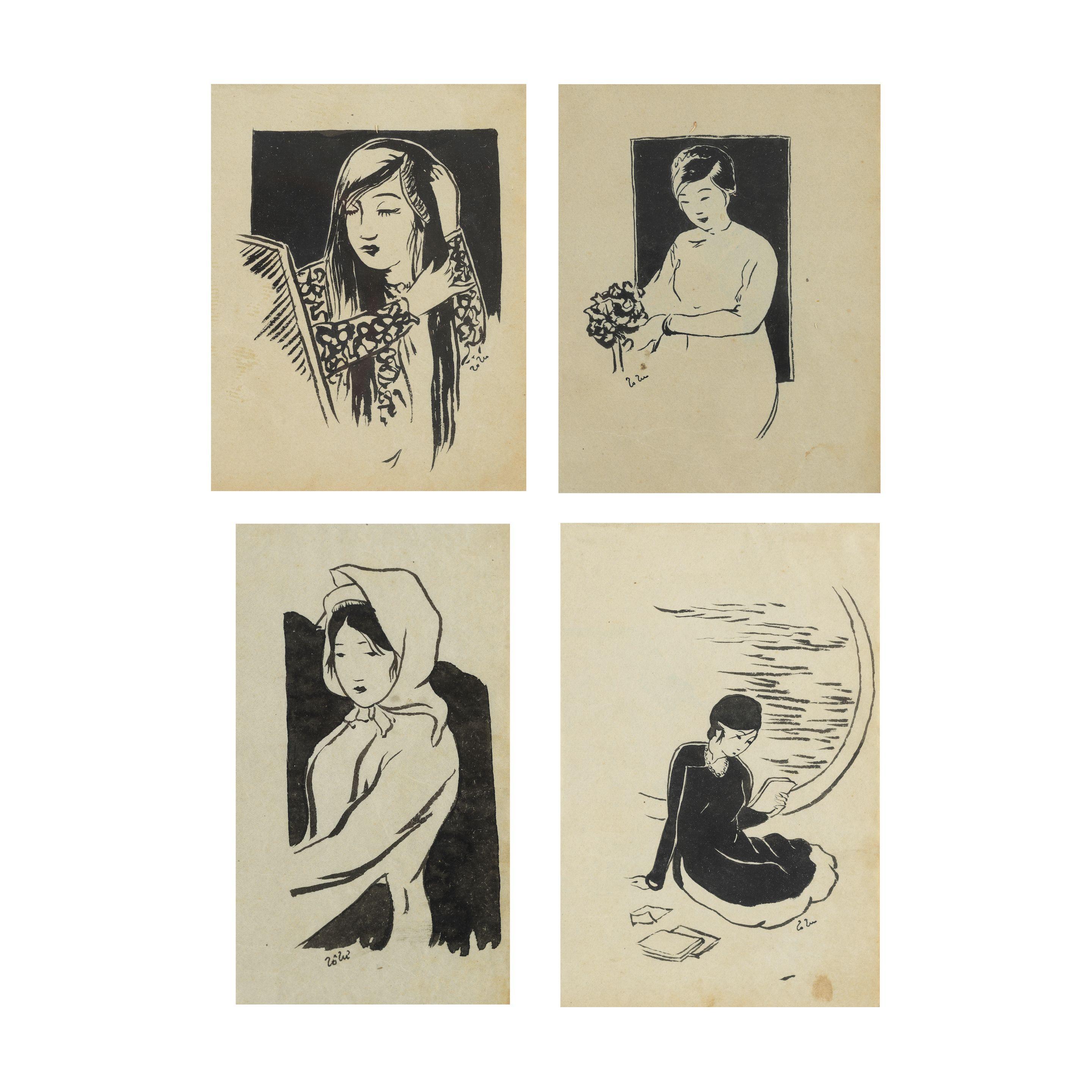 To Ngoc Van - Quatre dessins