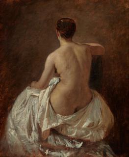 Tobias Edward Rosenthal - Nude Seen from the Rear 25 x 20 1/2in