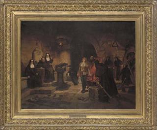 Tobias Edward Rosenthal - The cloister courtroom, a scene from Marmion