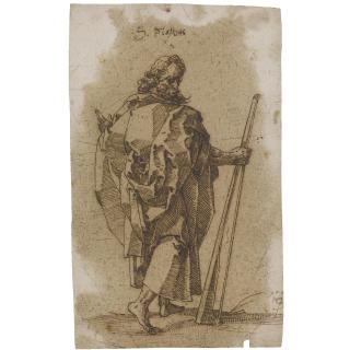 Tobias Stimmer - Saint James The Less, Holding His Hatter\'S Bow