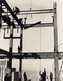 Todd Webb - Iron Workers, Esso Building, New York