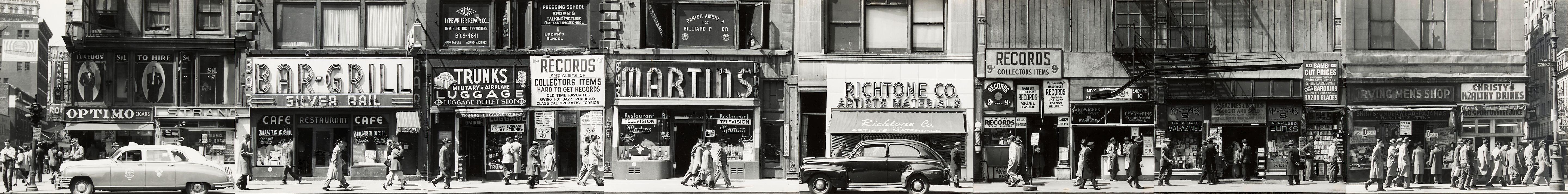 Todd Webb - Sixth Avenue between 43rd and 44th Streets, New York, March 24, 1948