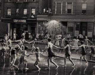 Todd Webb - The Circle, LaSalle Street at Amsterdam Avenue, New York