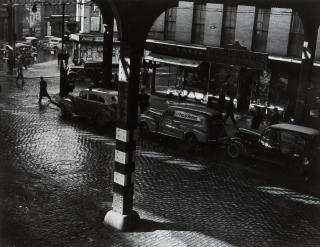 Todd Webb - Under the El at Chatham Square - New York