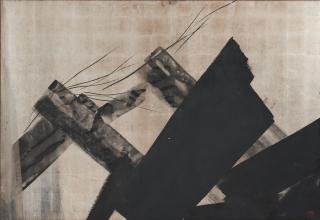 Toko Shinoda - For the Silver 55 1/2 x 81 in. (141.0 x 205.7 cm) framed 56 1/4 x 81 1/2 x 1 3/8 in.