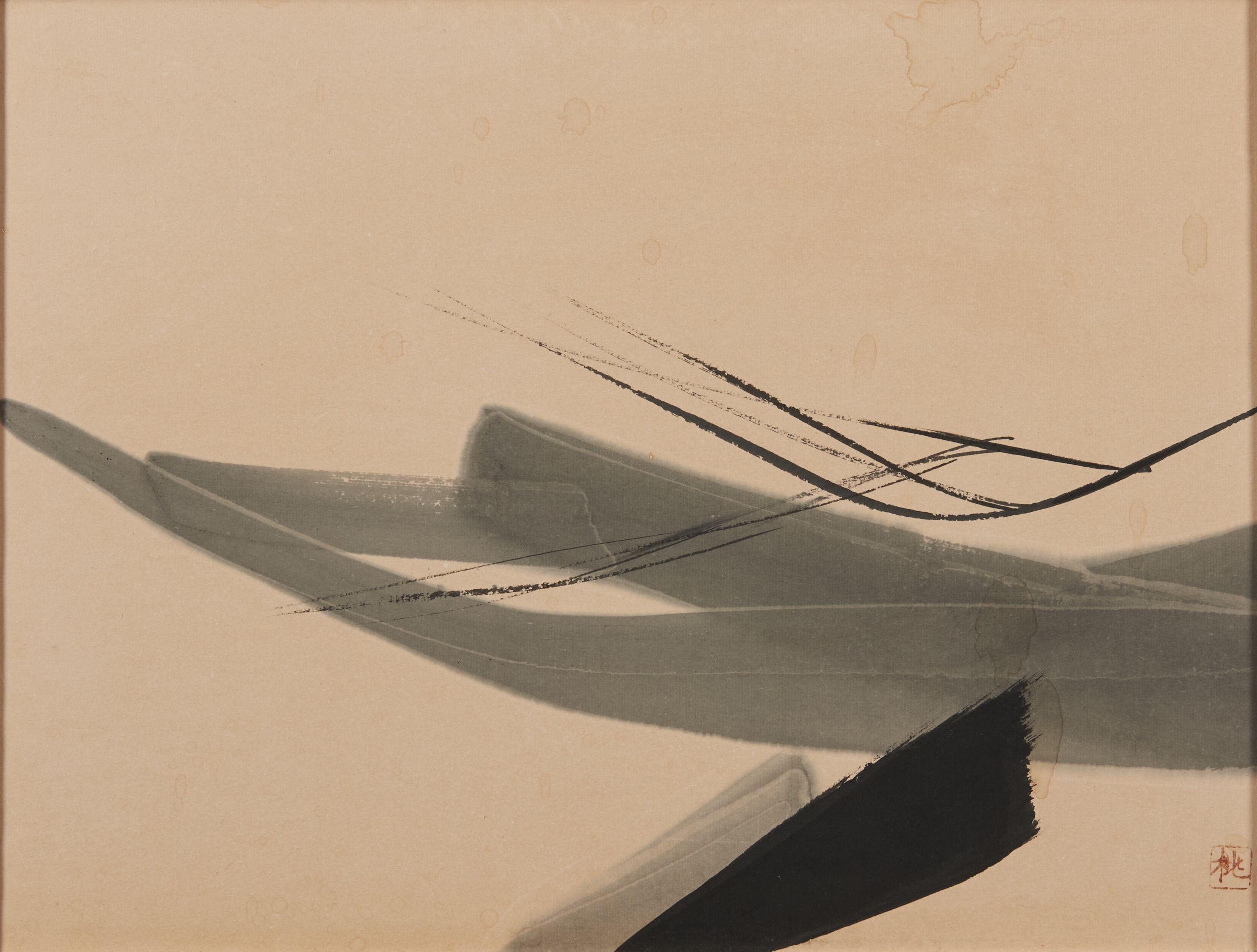 Toko Shinoda - Morning 11 1/2 x 15 1/4 in. (29.2 x 38.7 cm) framed 12 1/4 x 16 x 1 in.