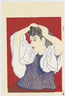 Tokuriki Tomikichiro - Portrait of The Artist\'S Wife, 1935