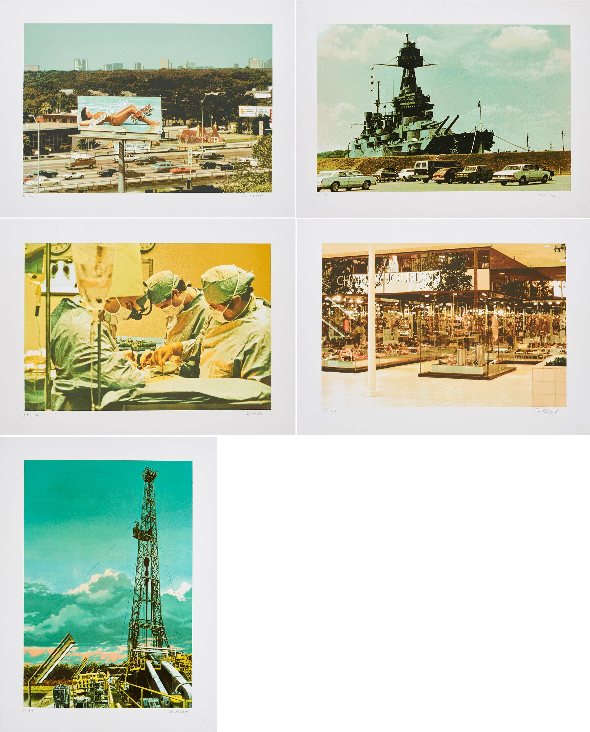Tom Blackwell - Konvolut von 6 Serigrafien (Aus: Texas Series).