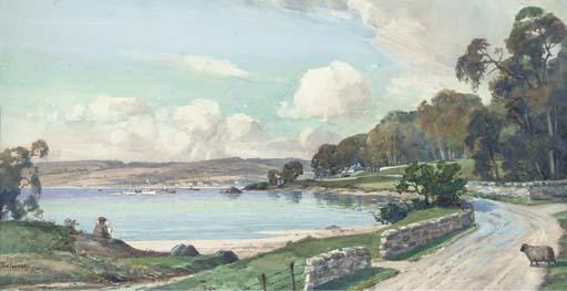 Tom Campbell - An artist sketching by a Scottish inlet