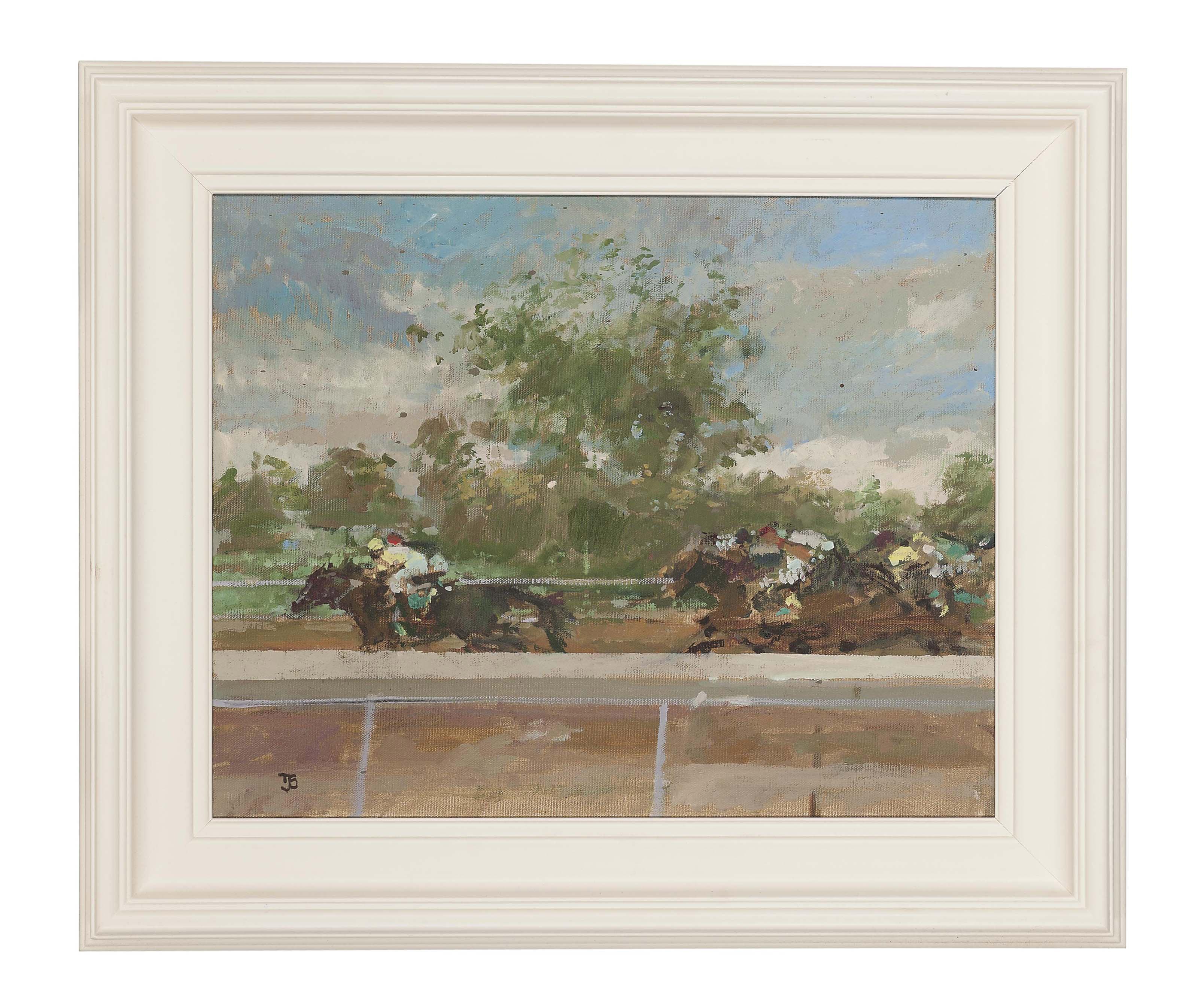 Tom Coates, N.E.A.C., R.P., R.W.S. - The parade; and On the race course