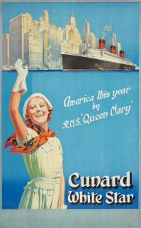 Tom Curr - Cunard White Star. America By Rms Queen Mary