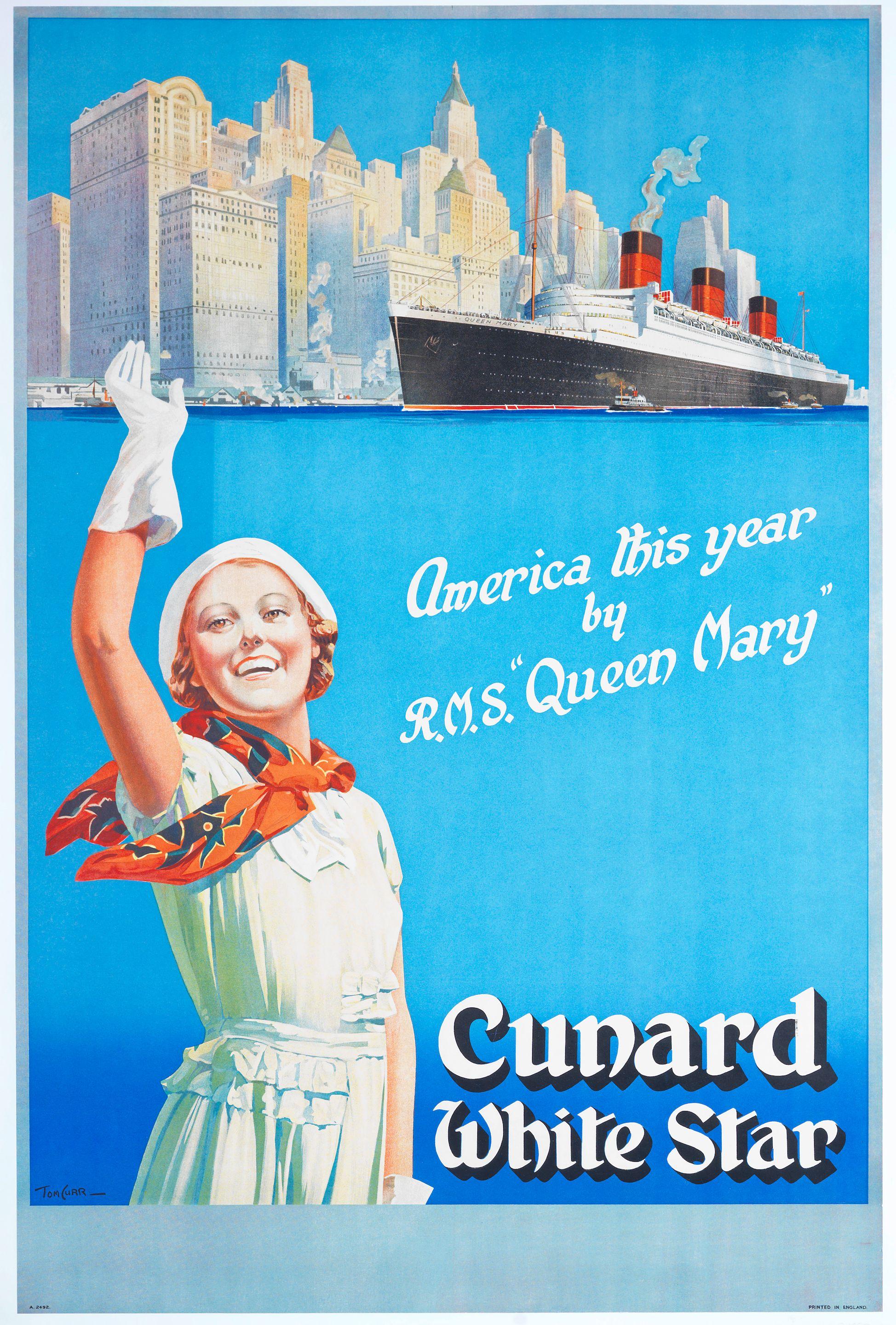 Tom Curr - Cunard White Star, America This Year....