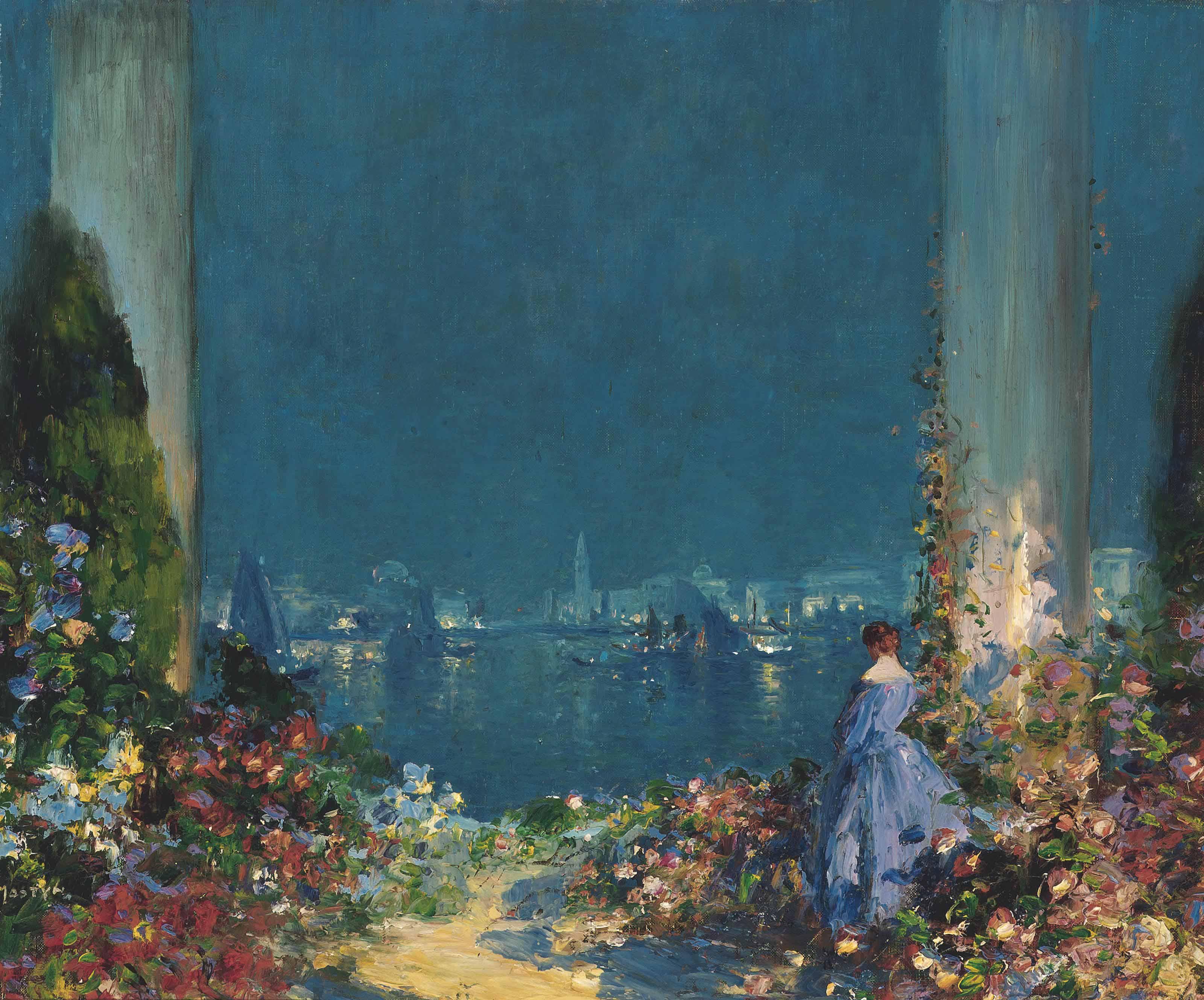 Tom Edwin Mostyn, R.O.I., R.W.A., R.C.A. - An Enchanted Evening, Venice