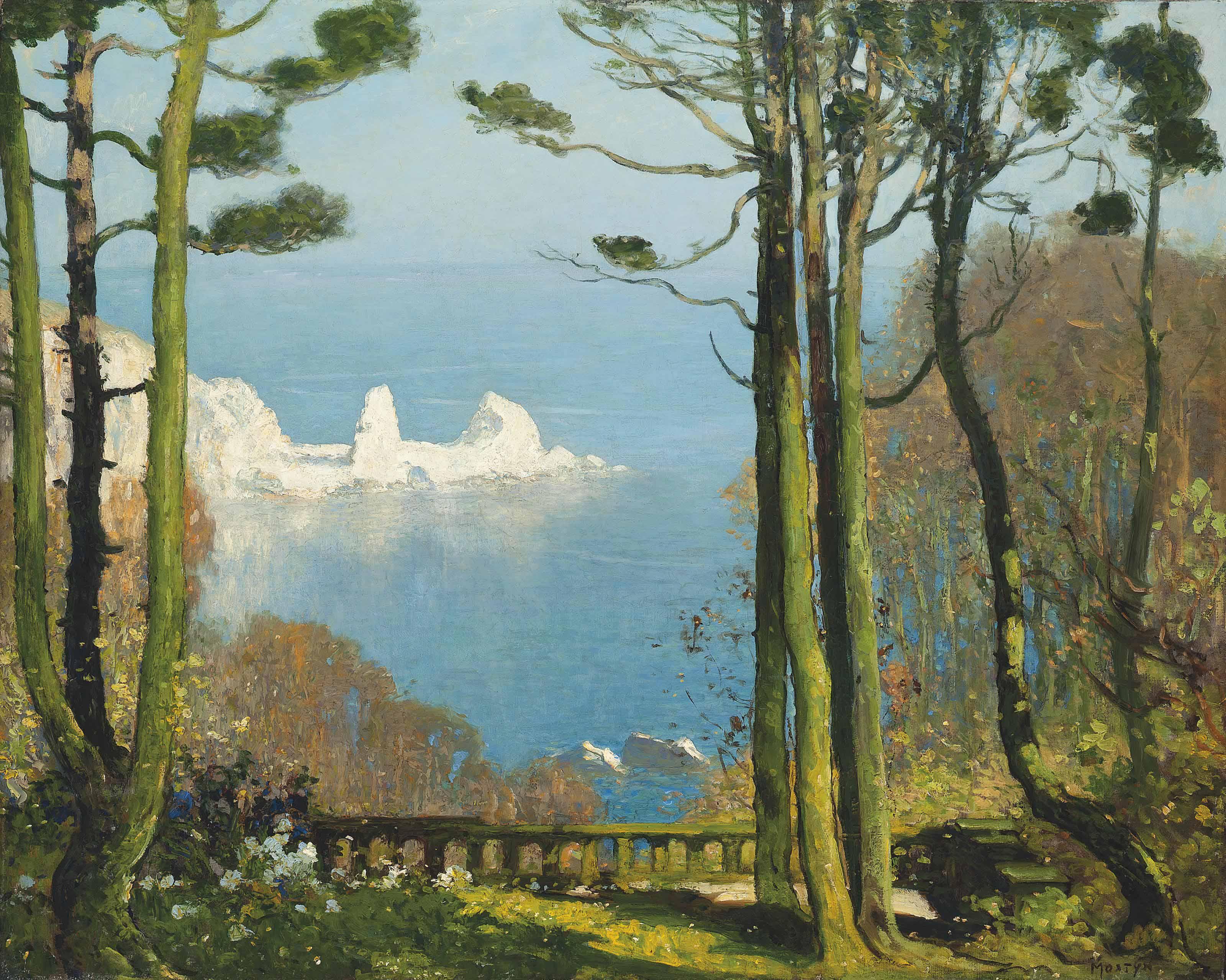Tom Edwin Mostyn, R.O.I., R.W.A., R.C.A., - Anstay Cove, Devon