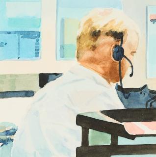 Tom Fabritius - Im Büro.