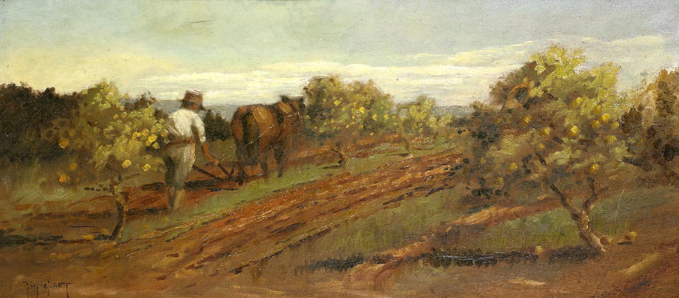 Tom Garrett - Ploughing in the Orchard