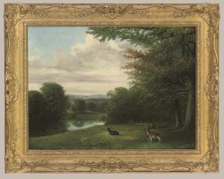 Tom Hold - A herd of deer, early evening