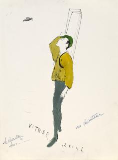 Tom Keogh - Maquettes de costumes (i à xvii) et de décors (xviii et xix) pour \'\'Vignettes\'\'