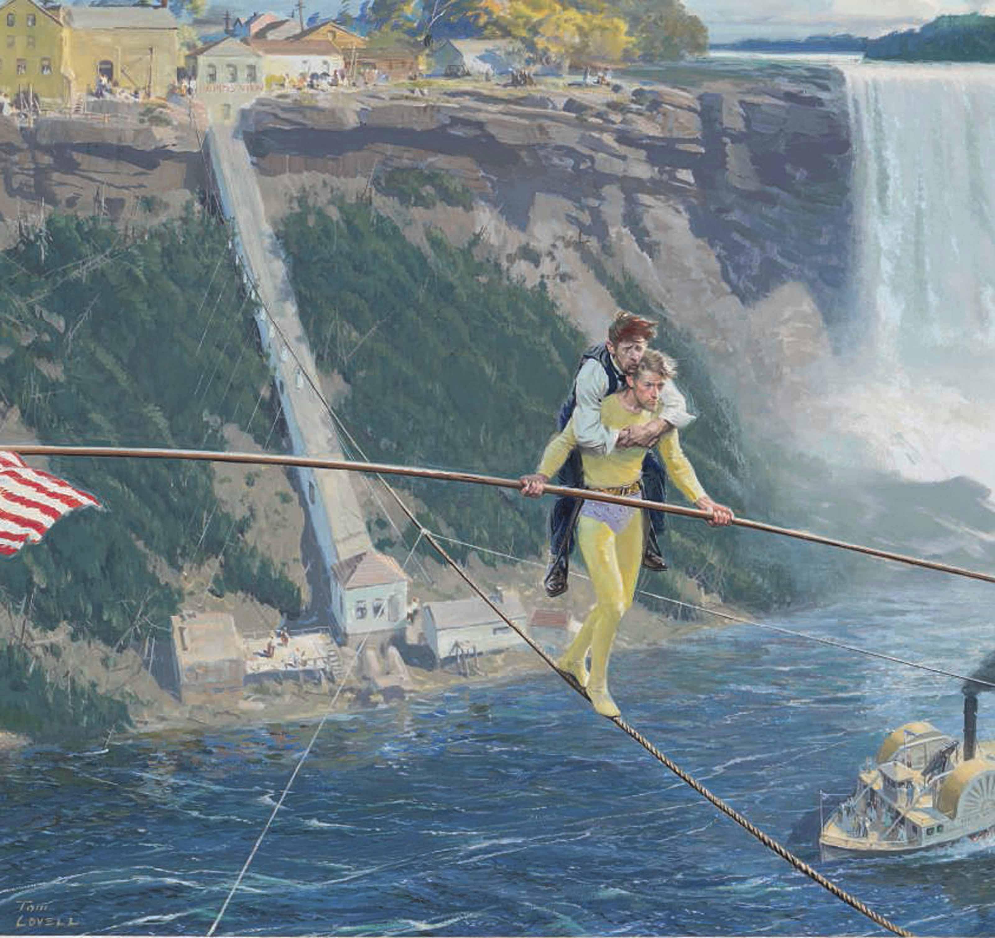 Tom Lovell - Blondin Crossing Niagara