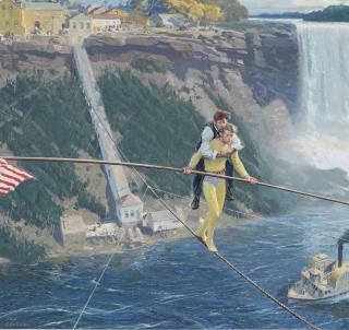 Tom Lovell - Blondin Crossing Niagara