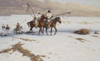 Tom Lovell - Catchers of Wild Horses