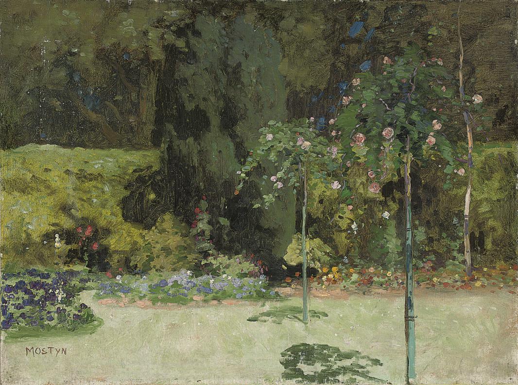 Tom Mostyn, R.O.I., R.W.A., R.C.A. - A corner of the garden