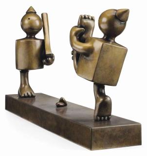 Tom Otterness - Ballerina and Tin Soldier with Two Hearts