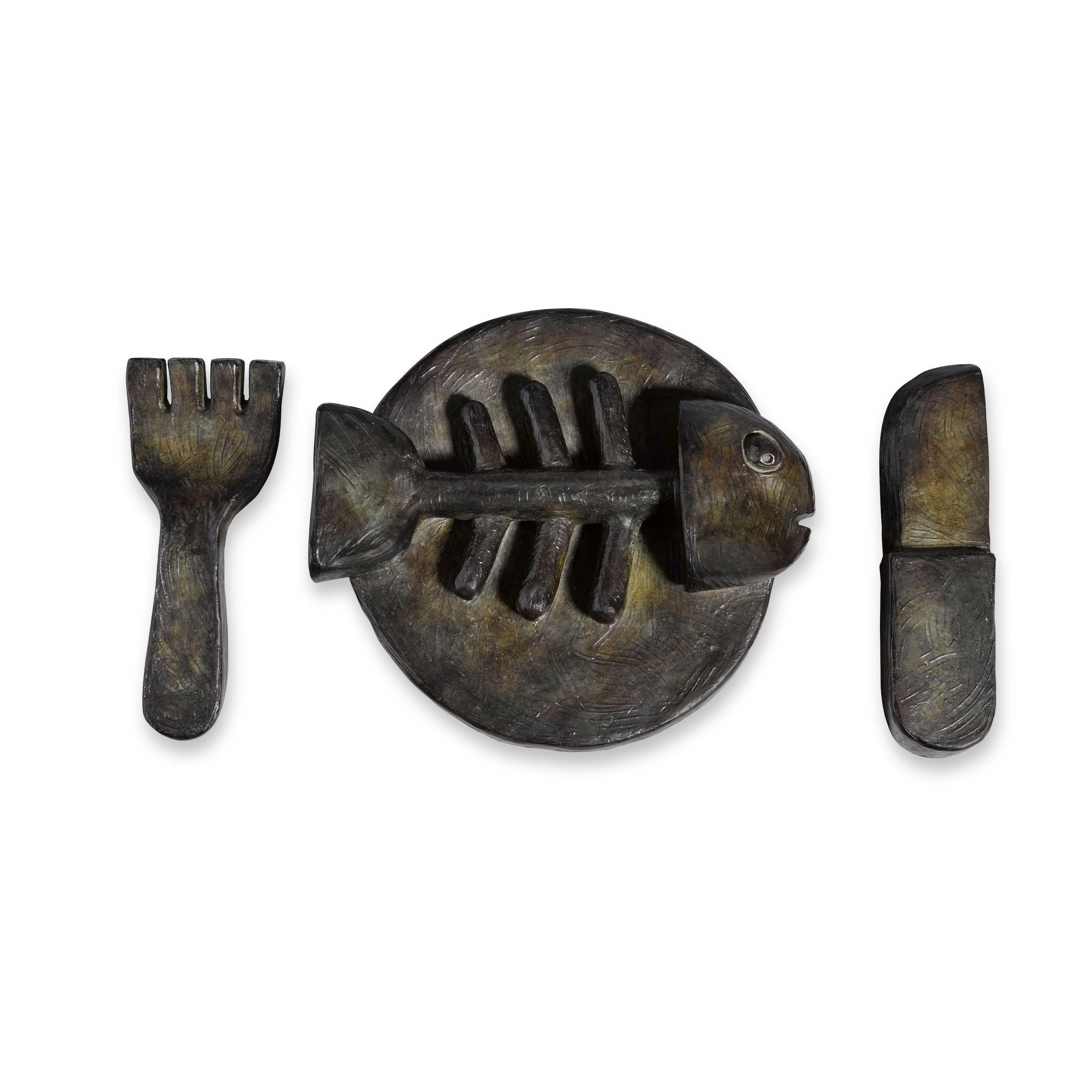 Tom Otterness - Fish Plate (Place Setting), 1986