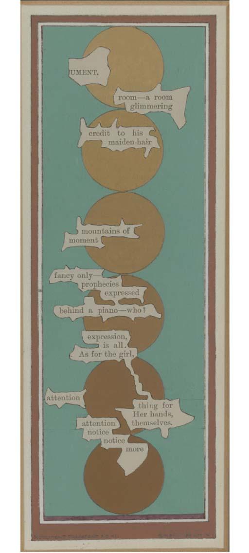 Tom Phillips, R.A. - Fragment From A Humument No. 11