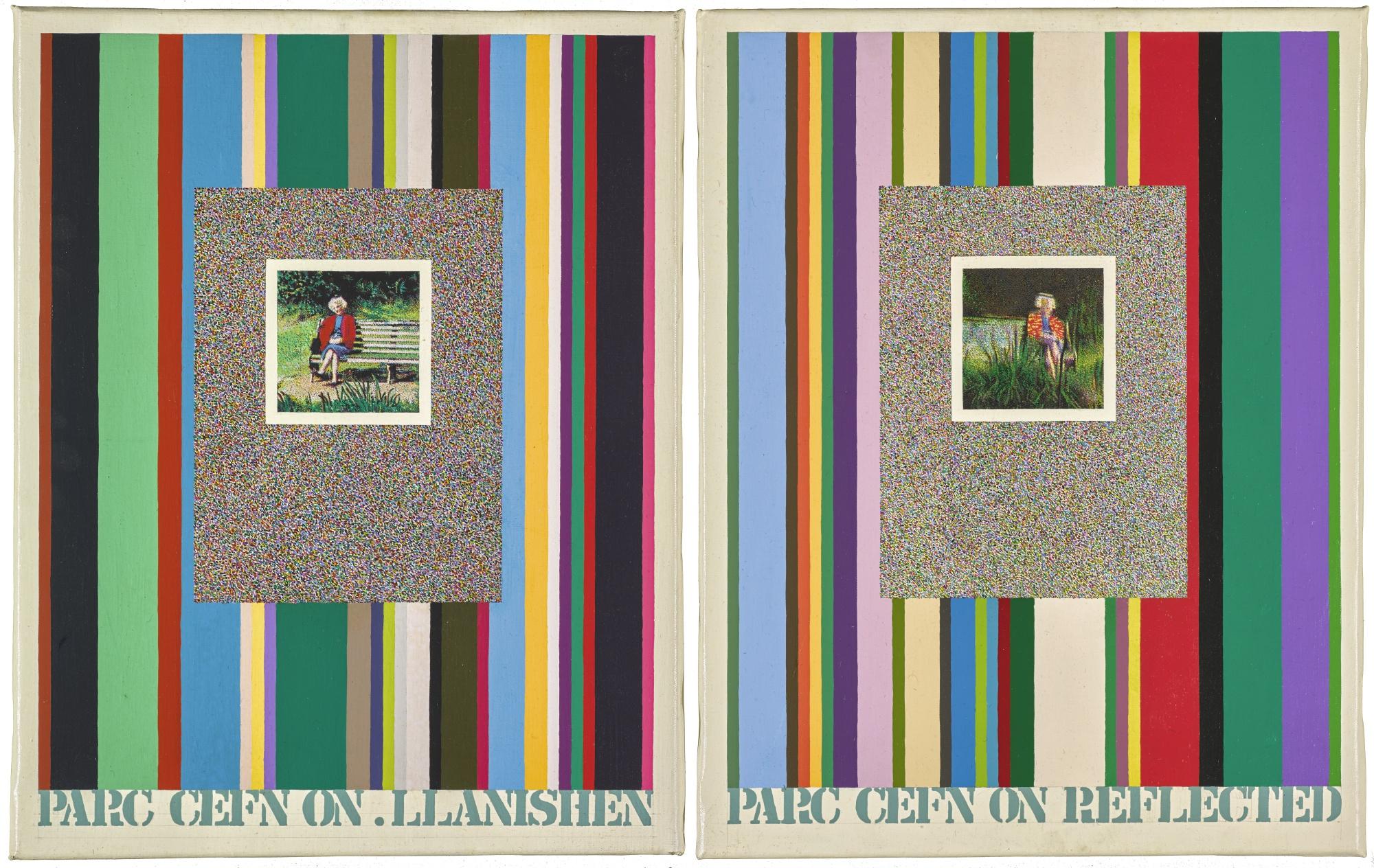 Tom Phillips, R.A. - Parc Cefn On. Llanishen - Parc Cefn On. Reflected