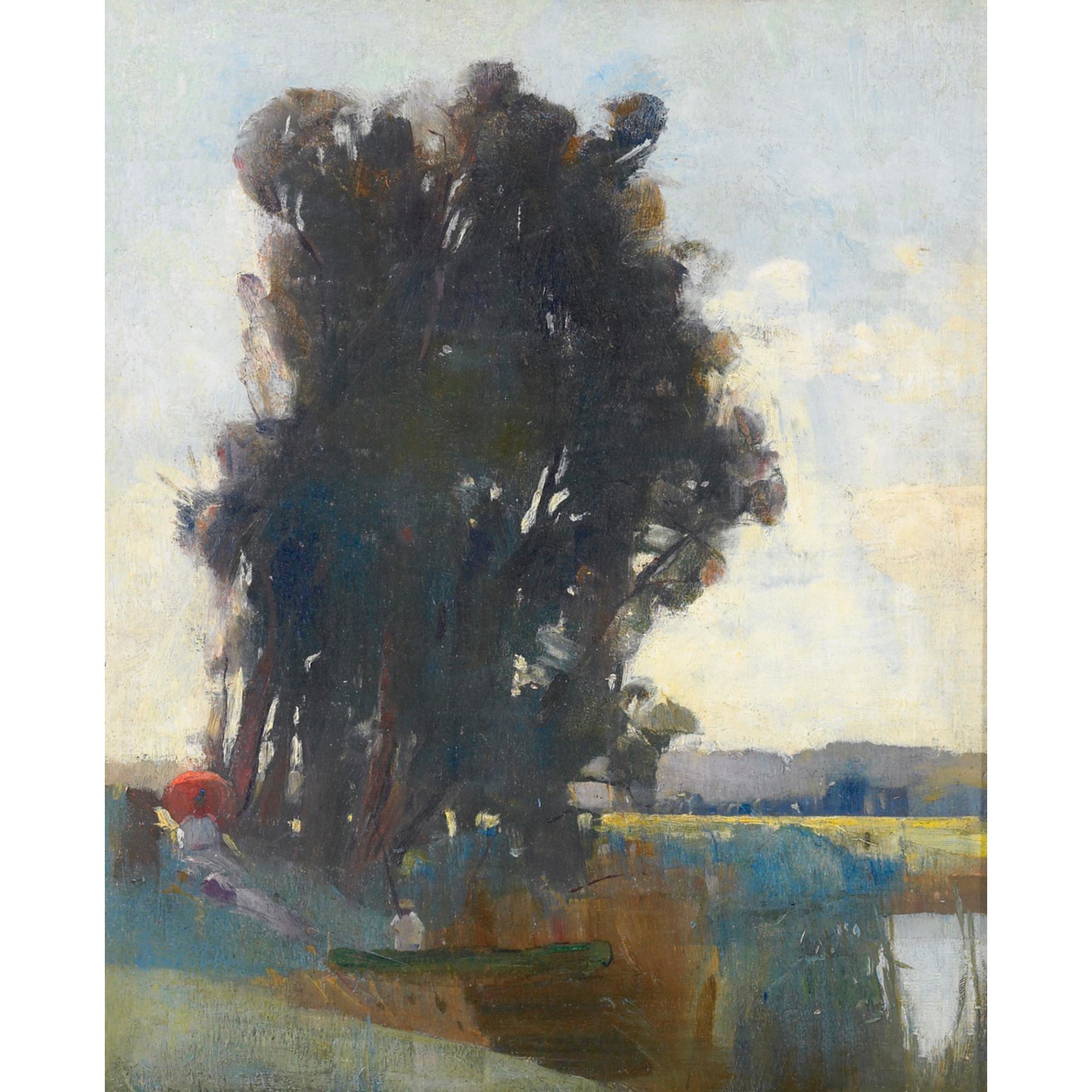 Tom Roberts - Australian On The Banks Of The River At Heidelberg