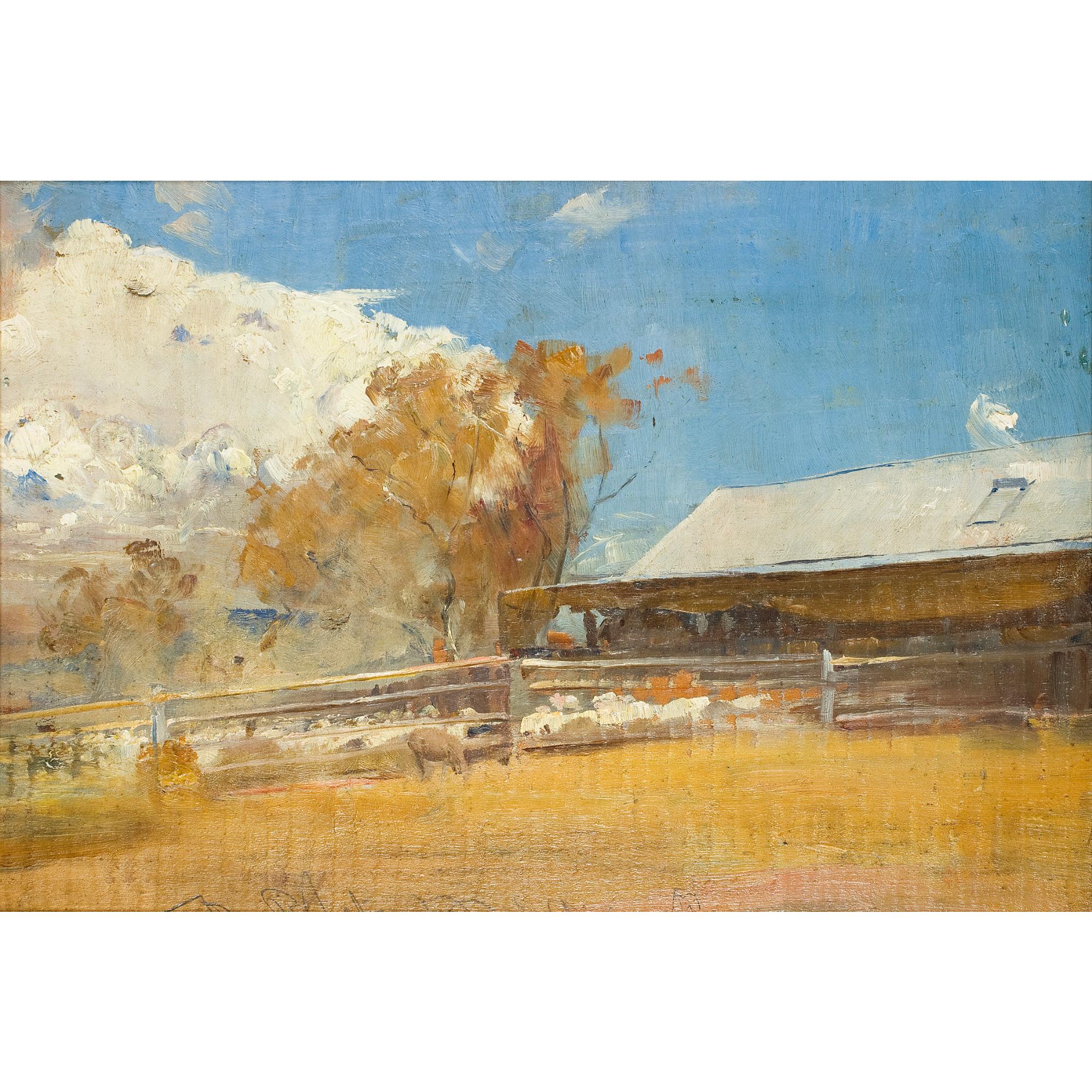 Tom Roberts - Australian shearing Shed, Newstead