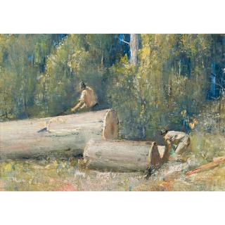 Tom Roberts - Australian The Wood Splitters