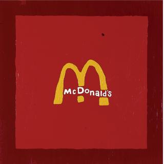 Tom Sachs - Untitled (Golden Arches Wood Panel Version)