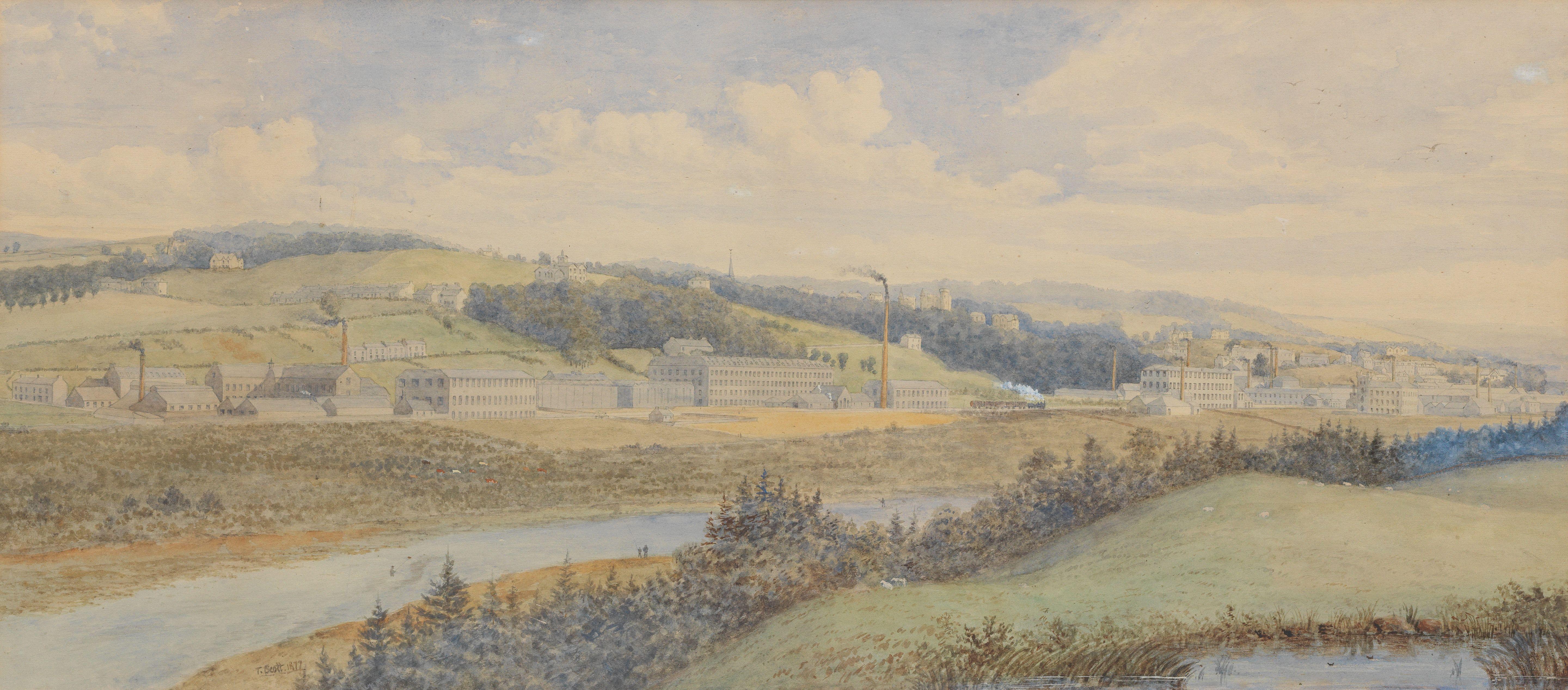 Tom Scott RSA - Selkirk from Linglie