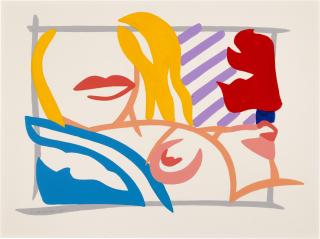 Tom Wesselmann - Bedroom Blonde With Lavender Wallpaper