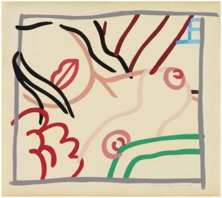 Tom Wesselmann - Bedroom Brunette Doodle