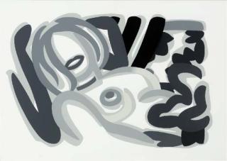 Tom Wesselmann - Big Blonde with Choker (Grisaille)