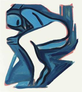 Tom Wesselmann - Blue nude # 3