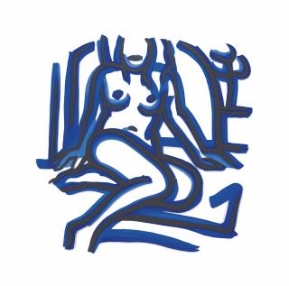 Tom Wesselmann - Blue Nude #7