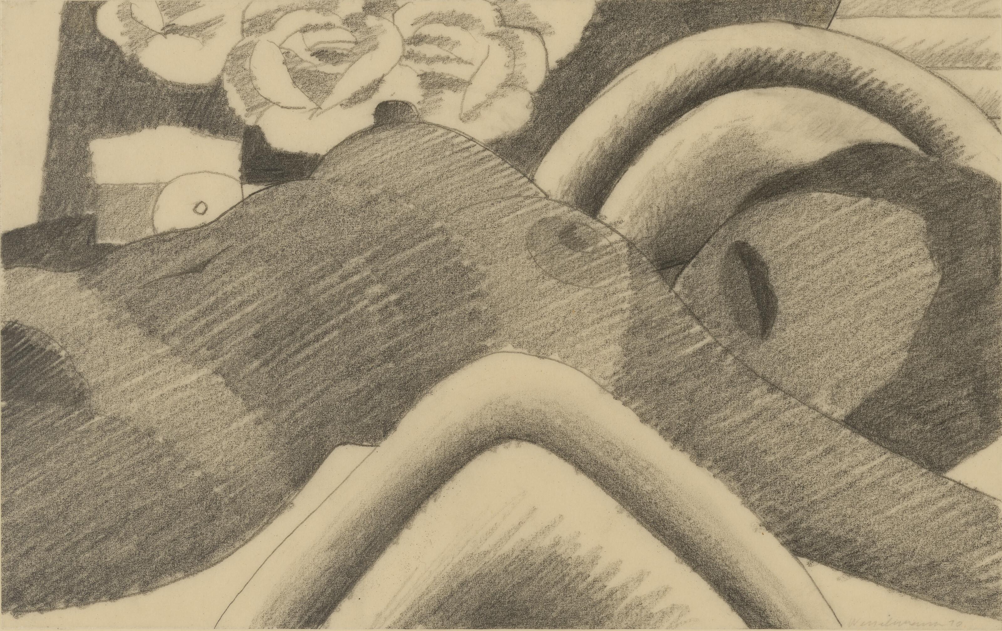 Tom Wesselmann - Drawing for Big Brown Nude